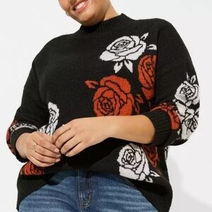 Torrid Vegan Cashmere Pullover Turtleneck Sweater, Size 4X